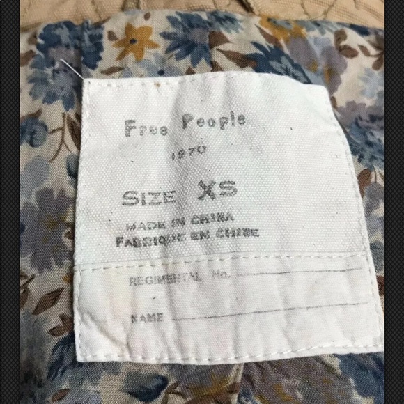 FREE PEOPLE Jacket Canvas Tipped Car Coat Brown - Picture 7 of 8